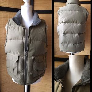 Abercrombie & Fitch Green Puff Vest